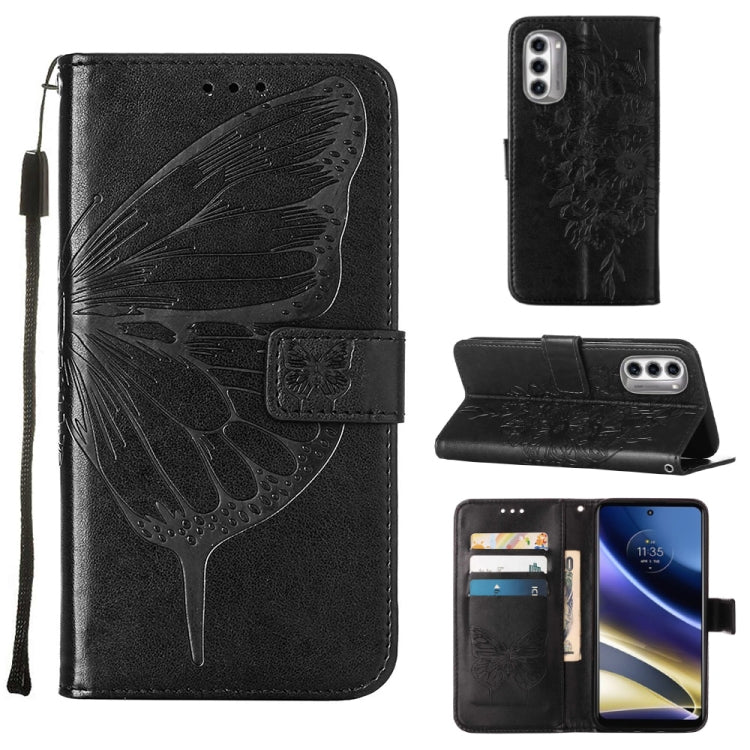 Embossed Butterfly Flip Leather Phone Case, For Motorola Moto G42, For Motorola Moto G52j 5G, For OPPO K10 Pro 5G, For OPPO Reno8, For OPPO Reno8 Pro, For OPPO Reno8 Pro+