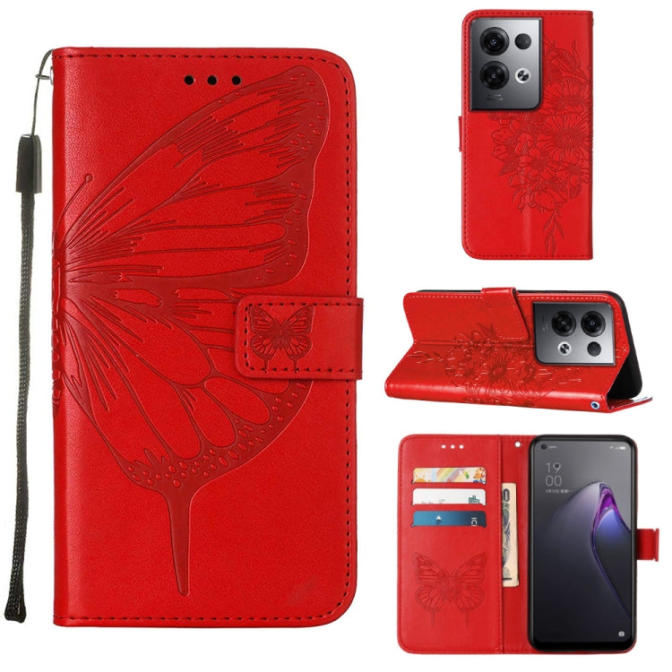 Embossed Butterfly Flip Leather Phone Case, For Motorola Moto G42, For Motorola Moto G52j 5G, For OPPO K10 Pro 5G, For OPPO Reno8, For OPPO Reno8 Pro, For OPPO Reno8 Pro+
