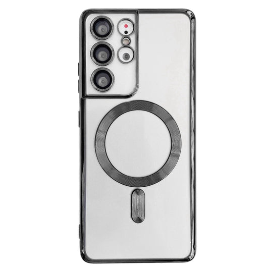 Electroplated Frame MagSafe Magnetic Phone Case, For Samsung Galaxy S22 5G, For Samsung Galaxy S22+ 5G, For Samsung Galaxy S22 Ultra 5G, For Samsung Galaxy S21 Ultra 5G, For Samsung Galaxy S21+ 5G, For Samsung Galaxy S21 5G