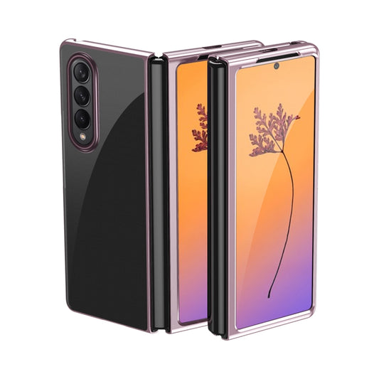 Electroplating Transparent Shockproof Phone Case, For Samsung Galaxy Z Fold4, For Samsung Galaxy Z Flip4