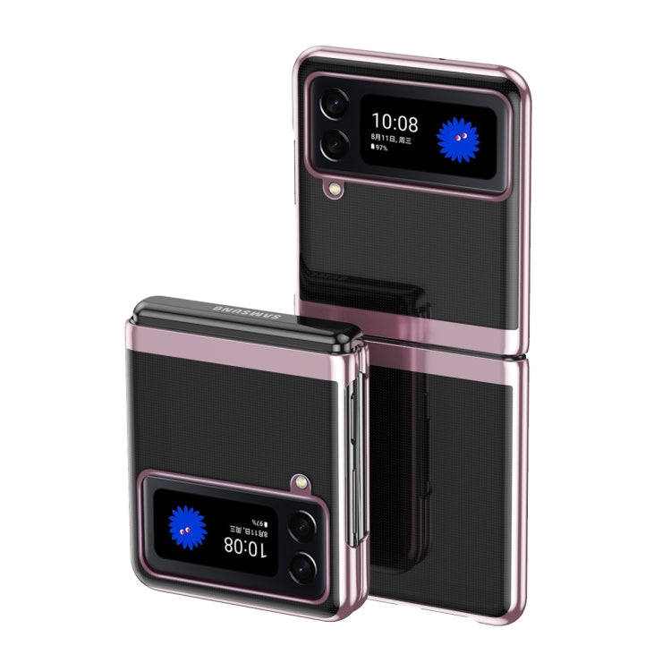 Electroplating Transparent Shockproof Phone Case, For Samsung Galaxy Z Fold4, For Samsung Galaxy Z Flip4