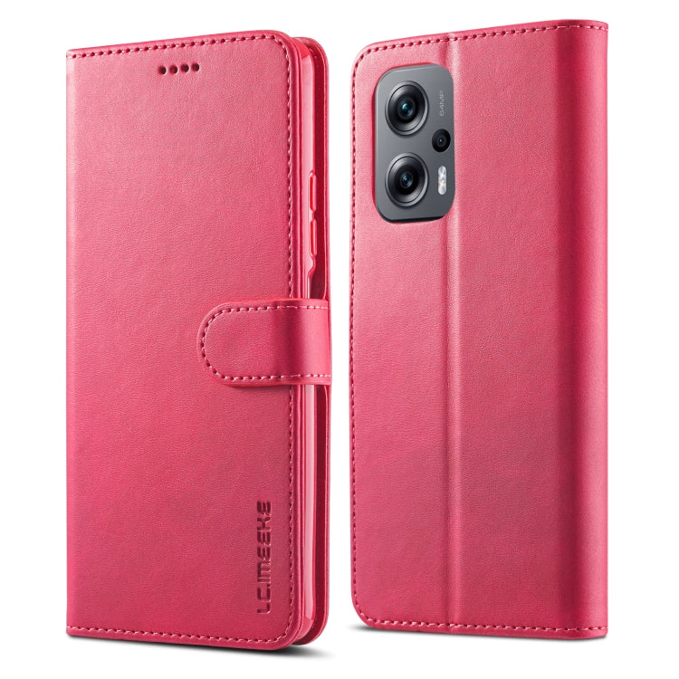 LC.IMEEKE Calf Texture Leather Phone Case, For Xiaomi Poco X4 GT 5G