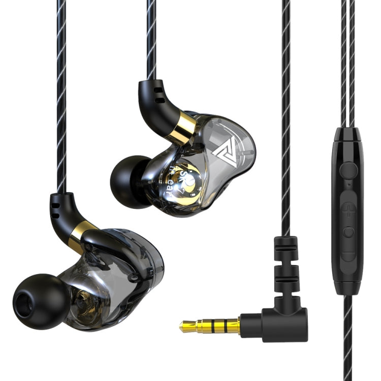 QKZ SK7 3.5mm Sports In-ear Copper Driver Wired HIFI Stereo Earphone with Mic