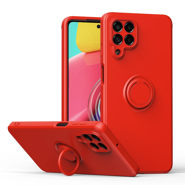 Ring Kickstand Silicone Phone Case, For Samsung Galaxy M53 5G, For Samsung Galaxy Note20 Ultra