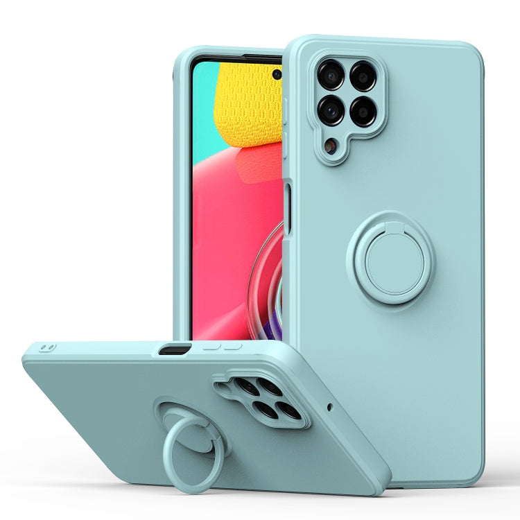 Ring Kickstand Silicone Phone Case, For Samsung Galaxy M53 5G, For Samsung Galaxy Note20 Ultra
