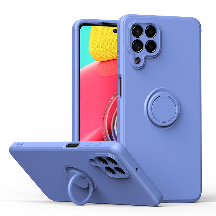 Ring Kickstand Silicone Phone Case, For Samsung Galaxy M53 5G, For Samsung Galaxy Note20 Ultra