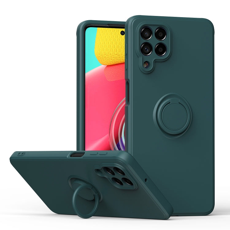 Ring Kickstand Silicone Phone Case, For Samsung Galaxy M53 5G, For Samsung Galaxy Note20 Ultra