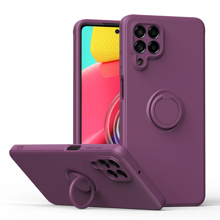 Ring Kickstand Silicone Phone Case, For Samsung Galaxy M53 5G, For Samsung Galaxy Note20 Ultra