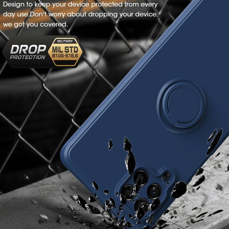 Ring Kickstand Silicone Phone Case, For Samsung Galaxy M53 5G, For Samsung Galaxy Note20 Ultra
