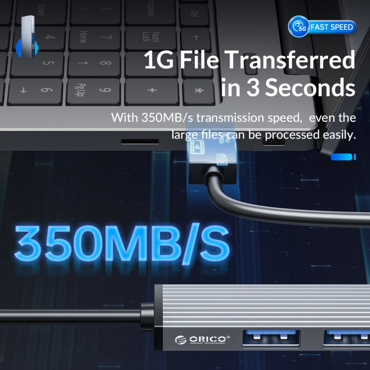 ORICO AH-A12F USB 3.0x1 + USB 2.0x2 + TF Card to USB 3.0 HUB Adapter, AH-A12F