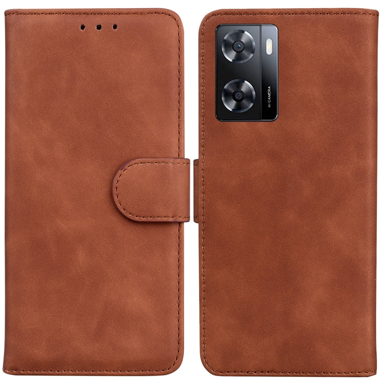 Skin Feel Pure Color Flip Leather Phone Case, For Nokia C21, For Nokia G11 Plus, For OPPO A57 2022 4G