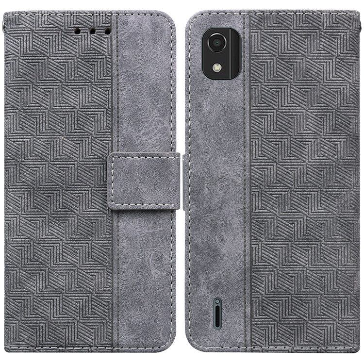 Geometric Embossed Leather Phone Case, For Nokia C2 2nd Edition, For Nokia C21, For Nokia G11 Plus