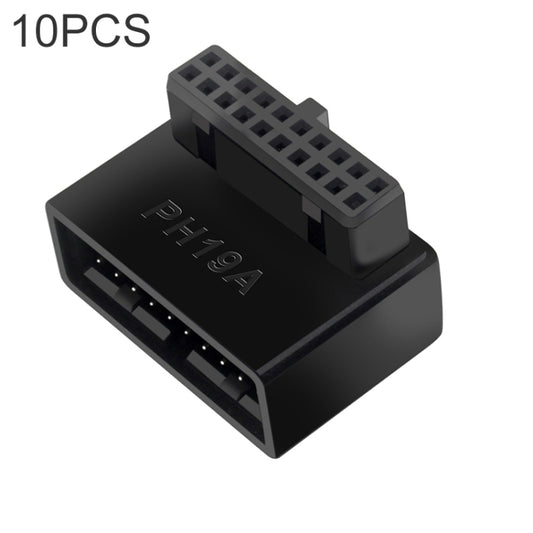 10 PCS 3.0 19P 20P 90 Degree Motherboard Male To Female Extension Adapter, Model:, PH19A, PH19B