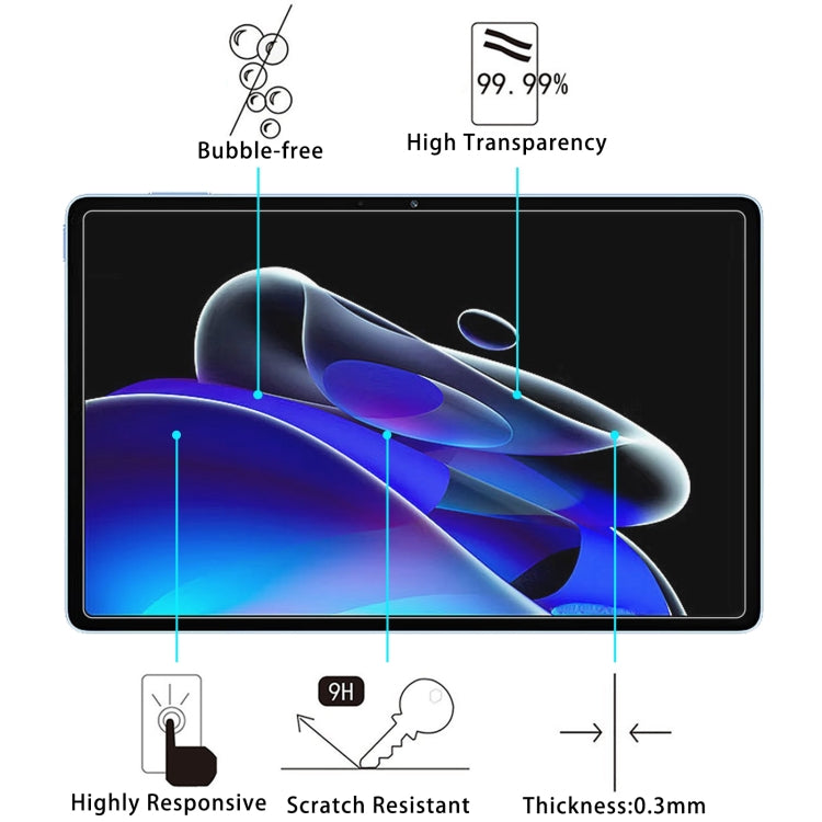 9H 0.3mm Explosion-proof Tempered Glass Film, For Realme Pad X(1 PC)