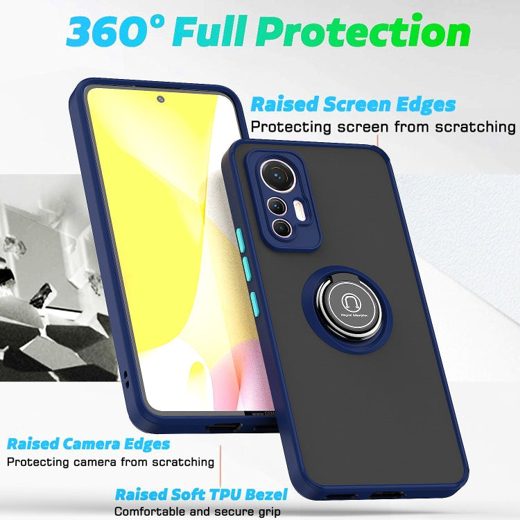 Q Shadow 1 Series TPU + PC Phone Case with Ring Holder, For Xiaomi 12 Lite, For Xiaomi Poco X4 GT