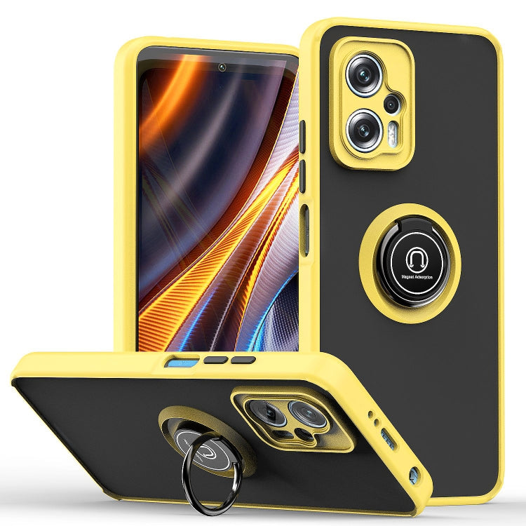 Q Shadow 1 Series TPU + PC Phone Case with Ring Holder, For Xiaomi 12 Lite, For Xiaomi Poco X4 GT