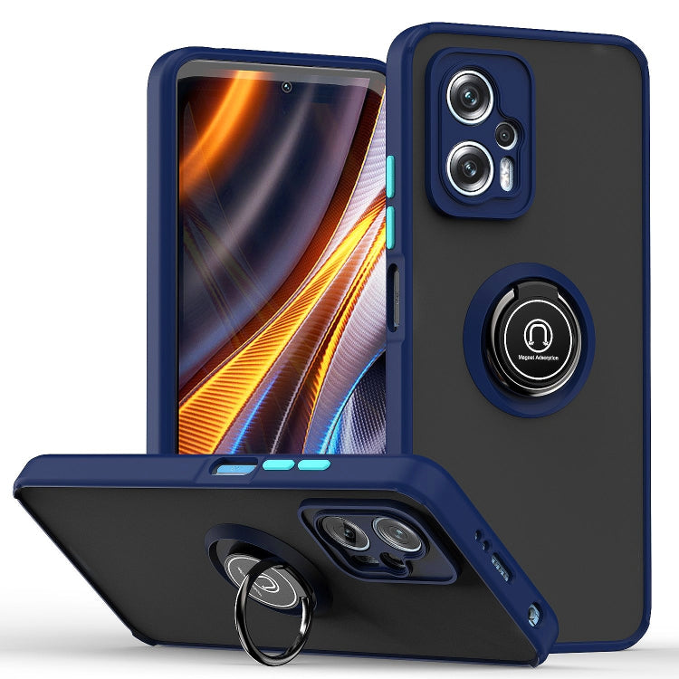 Q Shadow 1 Series TPU + PC Phone Case with Ring Holder, For Xiaomi 12 Lite, For Xiaomi Poco X4 GT