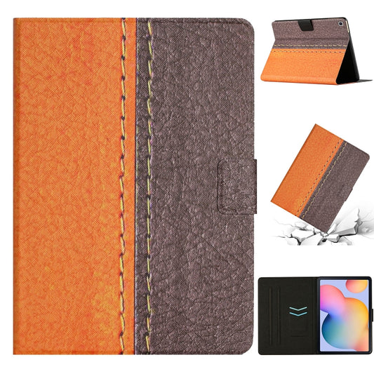 Stitching Solid Color Smart Leather Tablet Case, For Samsung Galaxy Tab A7 10.4 2020 T500, For Samsung Galaxy Tab A 10.1 2019 T510, For Samsung Galaxy Tab A 10.1 T580, For Huawei MediaPad M5 Lite, For Lenovo Tab M10 X605F X505