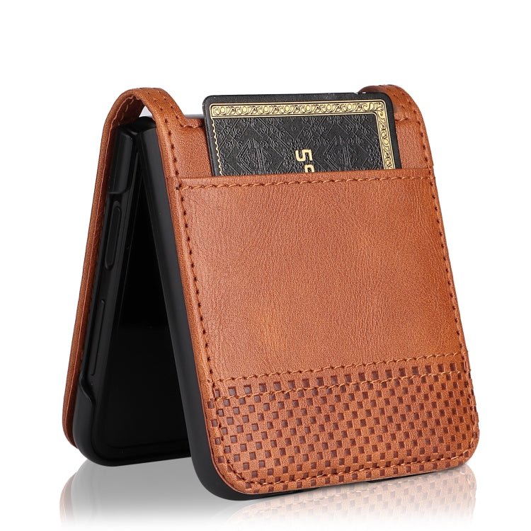 Vintage Texture Folding Leather Phone Case, For Samsung Galaxy Z Filp4 5G
