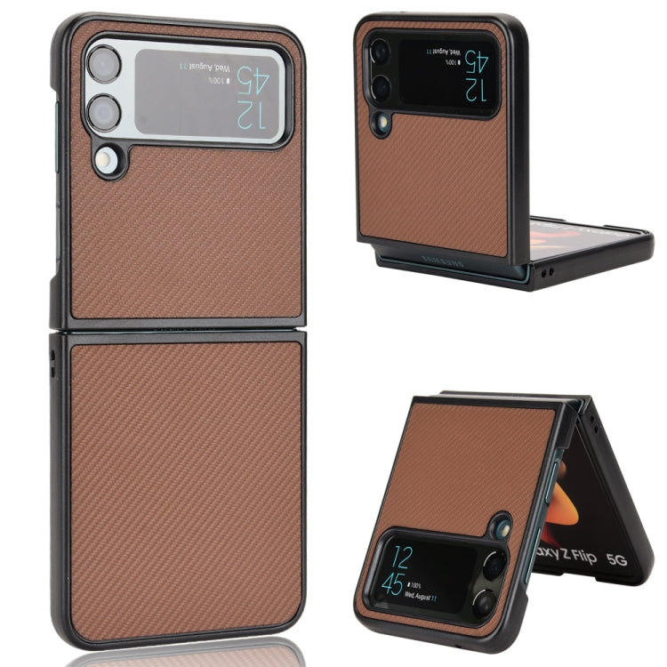 Pasted Leather Protective Phone Case, For Samsung Galaxy Z Flip3 5G, For Samsung Galaxy Z Flip4