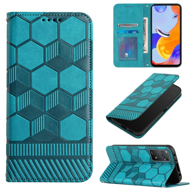 Football Texture Magnetic Leather Flip Phone Case, For Xiaomi Redmi 10C / 10 India, For Xiaomi Redmi 10A, For Xiaomi Redmi Note 11 Global 2022 / Note 11S 4G, For Xiaomi Redmi Note 11 Pro 5G / 4G Global 2022 / Note 11 Pro+ India                         ...