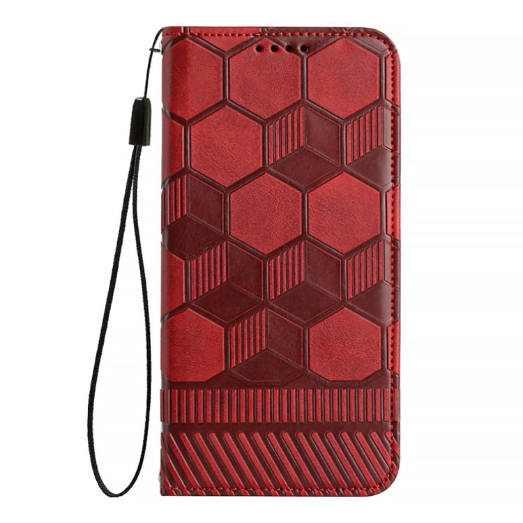 Football Texture Magnetic Leather Flip Phone Case, For Samsung Galaxy A03 164mm, For Samsung Galaxy A03s 164mm India, For Samsung Galaxy A03s 165.8mm US Version, For Samsung Galaxy A03s 166.5mm EU Version, For Samsung Galaxy A12 5G / M12 / F12         ...