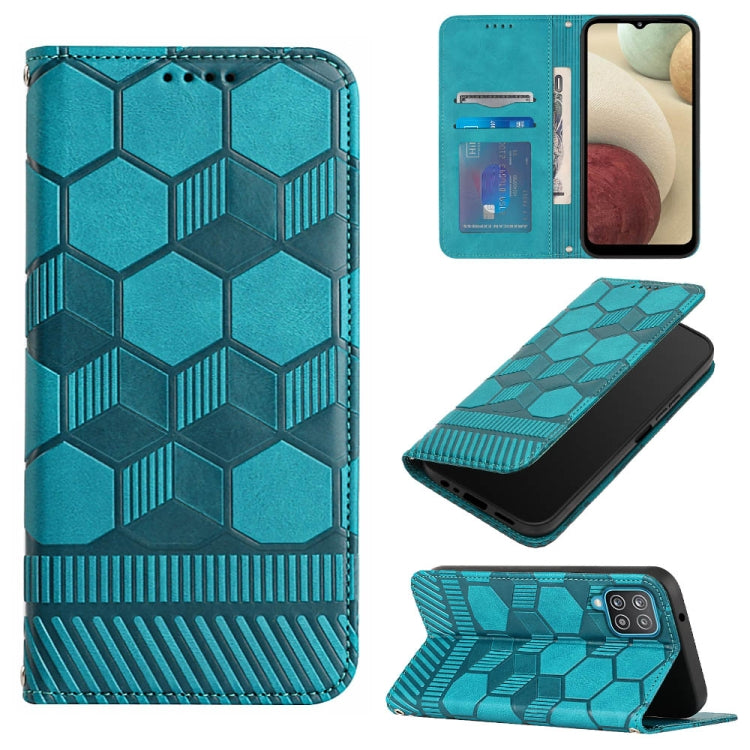 Football Texture Magnetic Leather Flip Phone Case, For Samsung Galaxy A03 164mm, For Samsung Galaxy A03s 164mm India, For Samsung Galaxy A03s 165.8mm US Version, For Samsung Galaxy A03s 166.5mm EU Version, For Samsung Galaxy A12 5G / M12 / F12         ...