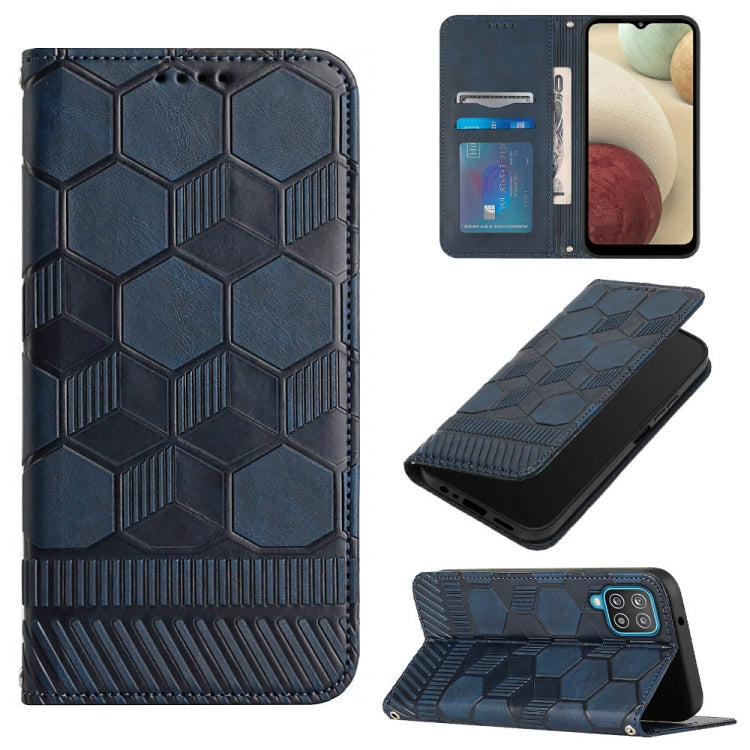 Football Texture Magnetic Leather Flip Phone Case, For Samsung Galaxy A03 164mm, For Samsung Galaxy A03s 164mm India, For Samsung Galaxy A03s 165.8mm US Version, For Samsung Galaxy A03s 166.5mm EU Version, For Samsung Galaxy A12 5G / M12 / F12         ...