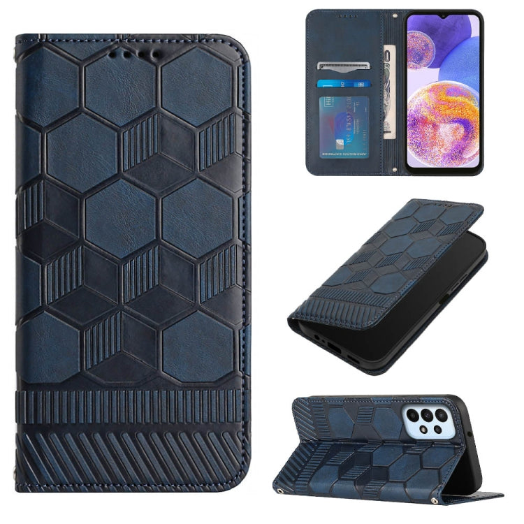 Football Texture Magnetic Leather Flip Phone Case, For Samsung Galaxy A03 164mm, For Samsung Galaxy A03s 164mm India, For Samsung Galaxy A03s 165.8mm US Version, For Samsung Galaxy A03s 166.5mm EU Version, For Samsung Galaxy A12 5G / M12 / F12         ...