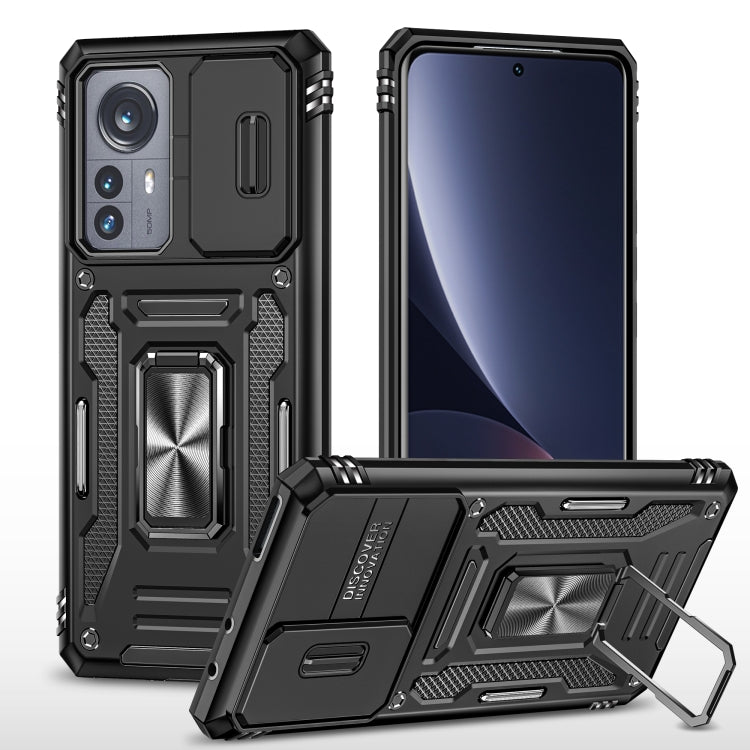 Armor PC + TPU Camera Shield Phone Case, For Samsung Galaxy A12 5G/4G / M12 / F12, For Xiaomi 12 Pro, For Samsung Galaxy A32 5G, For Samsung Galaxy A52 5G/4G, For Samsung Galaxy S21 5G, For Samsung Galaxy S21+ 5G, For Samsung Galaxy S21 Ultra 5G       ...