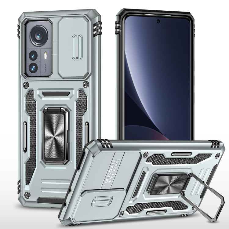 Armor PC + TPU Camera Shield Phone Case, For Samsung Galaxy A12 5G/4G / M12 / F12, For Xiaomi 12 Pro, For Samsung Galaxy A32 5G, For Samsung Galaxy A52 5G/4G, For Samsung Galaxy S21 5G, For Samsung Galaxy S21+ 5G, For Samsung Galaxy S21 Ultra 5G       ...