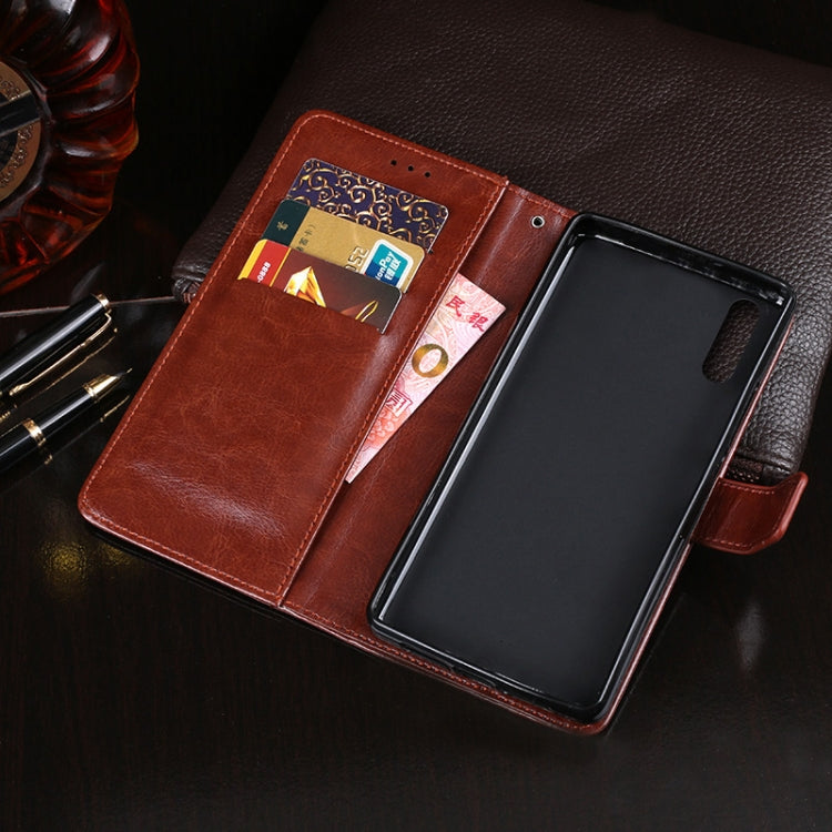 idewei Crazy Horse Texture Horizontal Flip Leather Case with Holder & Card Slots & Wallet, For Huawei Enjoy 10e, For Doogee X90, For OPPO Find X2, For Vivo IQOO 3, For Xiaomi Black Shark 3, For Huawei P40 Lite E