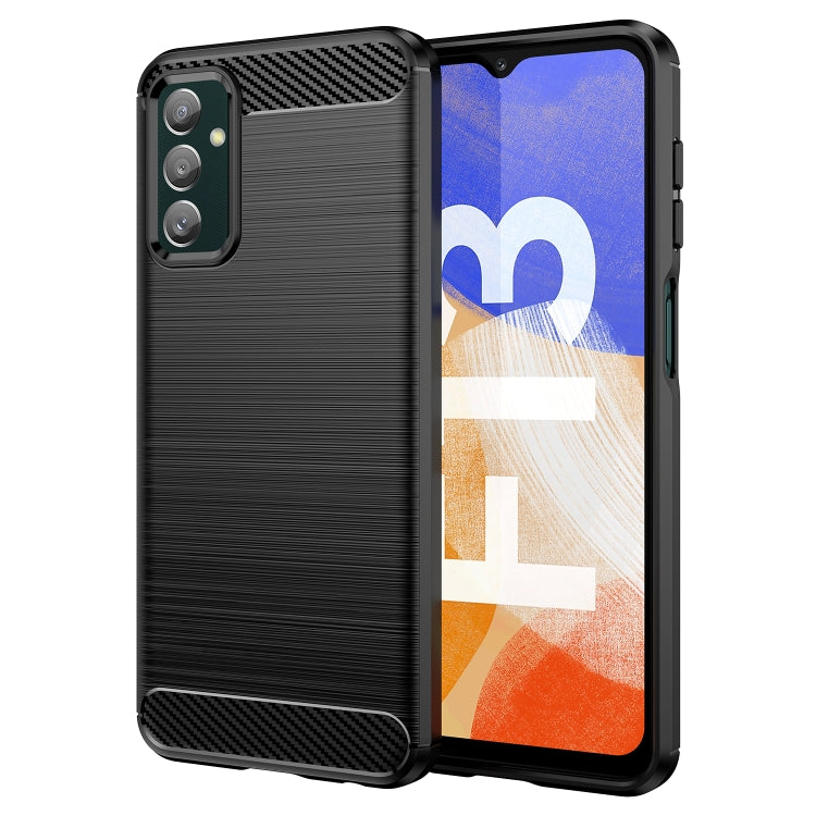 Brushed Texture Carbon Fiber TPU Phone Case, For Samsung Galaxy F13, For Samsung Galaxy M13 4G