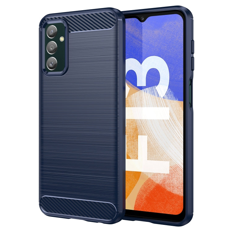 Brushed Texture Carbon Fiber TPU Phone Case, For Samsung Galaxy F13, For Samsung Galaxy M13 4G