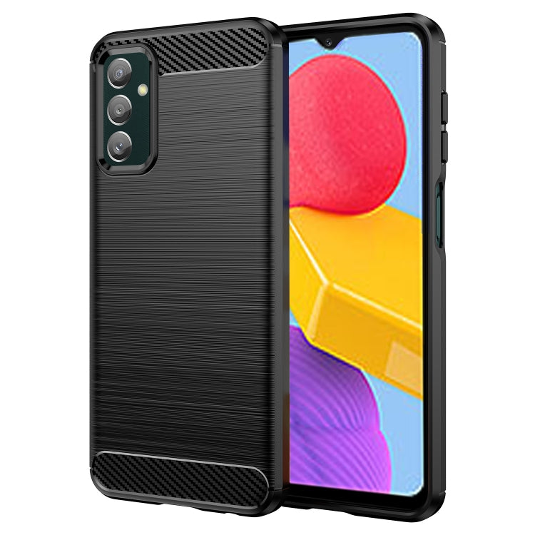 Brushed Texture Carbon Fiber TPU Phone Case, For Samsung Galaxy F13, For Samsung Galaxy M13 4G