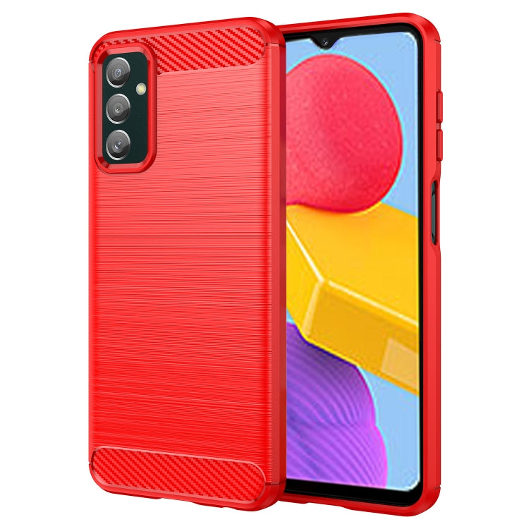 Brushed Texture Carbon Fiber TPU Phone Case, For Samsung Galaxy F13, For Samsung Galaxy M13 4G