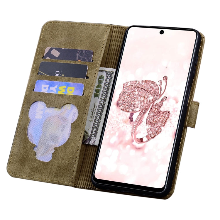 Cartoon Sakura Cat Embossed Leather Phone Case, For Samsung Galaxy S22 5G, For Samsung Galaxy S22+ 5G, For Samsung Galaxy S22 Ultra 5G, For Samsung Galaxy S21 5G, For Samsung Galaxy S21+ 5G, For Samsung Galaxy S21 Ultra 5G                              ...
