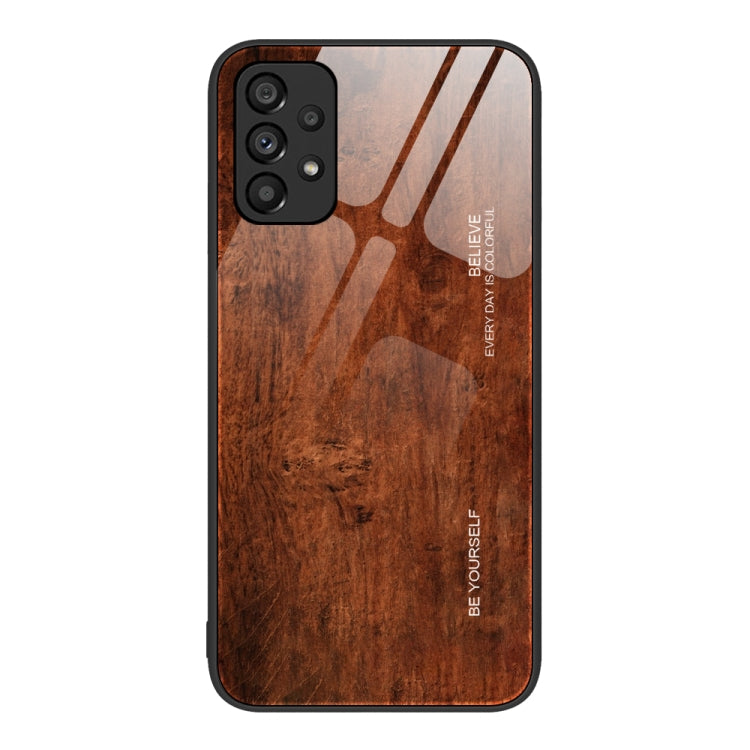 Wood Grain Glass Protective Phone Case, For Samsung Galaxy A12 5G, For Samsung Galaxy A20e, For Samsung Galaxy A52, For Samsung Galaxy A53, For Samsung Galaxy M32, For Samsung Galaxy M52 5G, For Samsung Galaxy S9+, For Samsung Galaxy S10+              ...