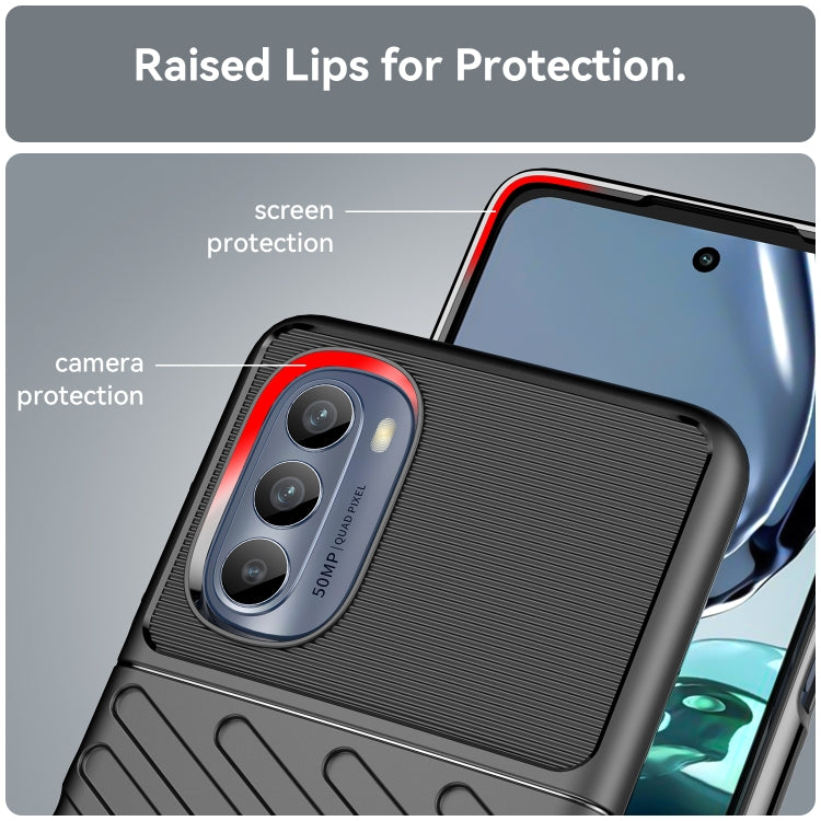 Thunderbolt Shockproof TPU Protective Soft Phone Case, For Motorola Moto G62 5G