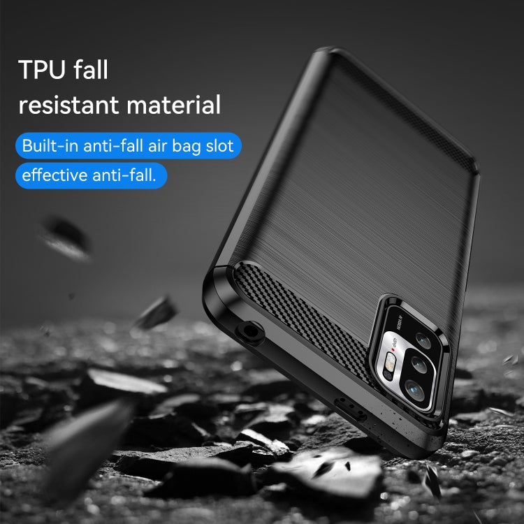 Brushed Texture Carbon Fiber TPU Phone Case, For Xiaomi Poco M3 Pro 5G, For Xiaomi Poco X3 GT, For Xiaomi Poco X4 NFC 5G, For Xiaomi Poco M4 Pro 5G, For Xiaomi Poco F4, For Xiaomi Poco X4 Pro 5G, For Xiaomi Poco M4 Pro, For Xiaomi Poco M4 5G           ...