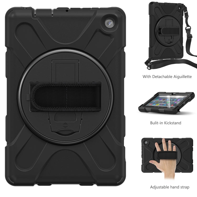 Hard PC Soft Silicone Full Body Tablet Case, For Amazon Kindle Fire 7 2022