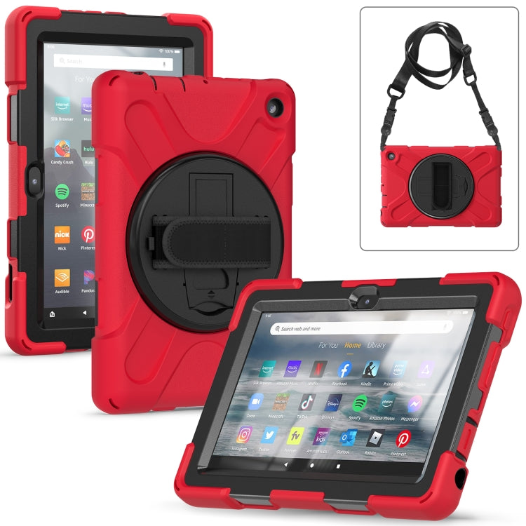 Hard PC Soft Silicone Full Body Tablet Case, For Amazon Kindle Fire 7 2022