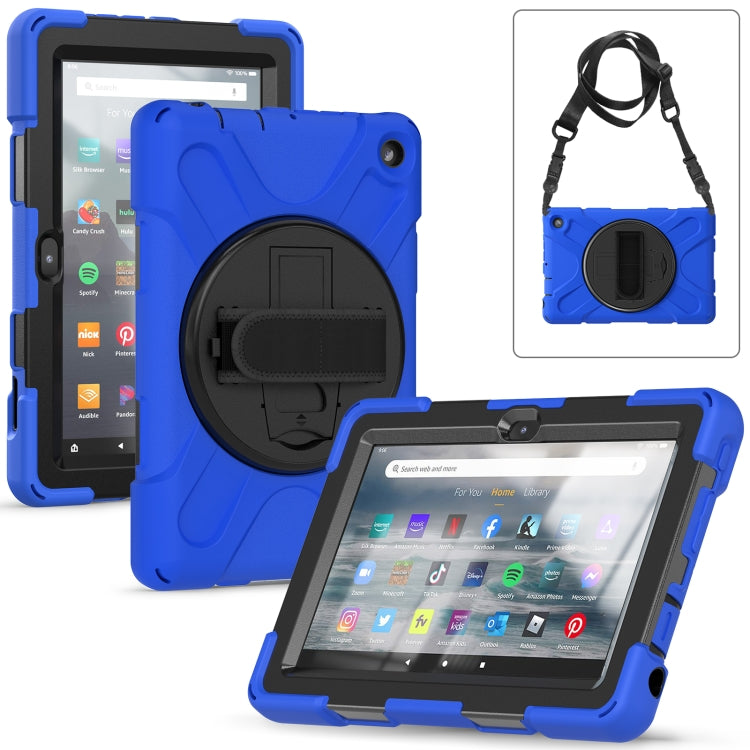 Hard PC Soft Silicone Full Body Tablet Case, For Amazon Kindle Fire 7 2022