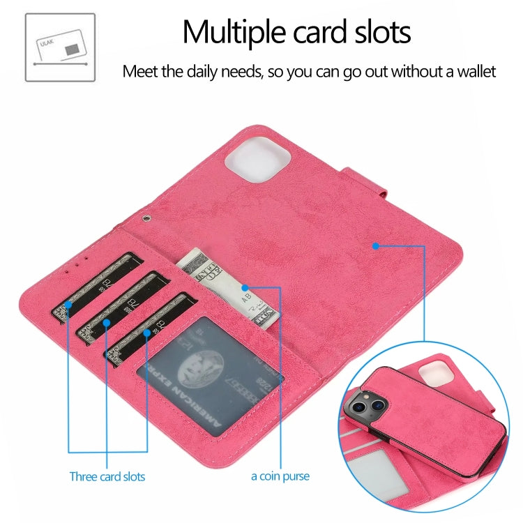 2 in 1 Detachable Leather Case, For iPhone 14 Pro Max, For iPhone 14 Pro, For iPhone 14, For iPhone 14 Plus