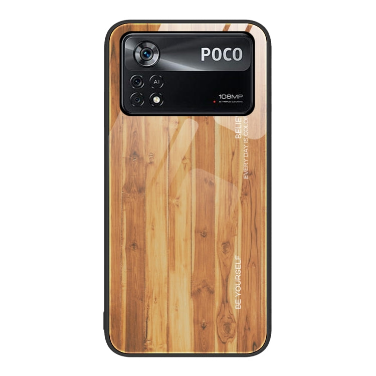 Wood Grain Glass Protective Case, For Xiaomi Mi 11 Pro, For Xiaomi Poco X4 Pro 5G, For Xiaomi Poco M4 Pro 4G, For Xiaomi Mi 11 Ultra, For Xiaomi 12 Pro