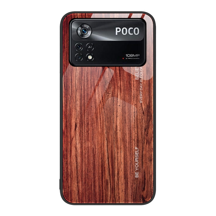 Wood Grain Glass Protective Case, For Xiaomi Mi 11 Pro, For Xiaomi Poco X4 Pro 5G, For Xiaomi Poco M4 Pro 4G, For Xiaomi Mi 11 Ultra, For Xiaomi 12 Pro
