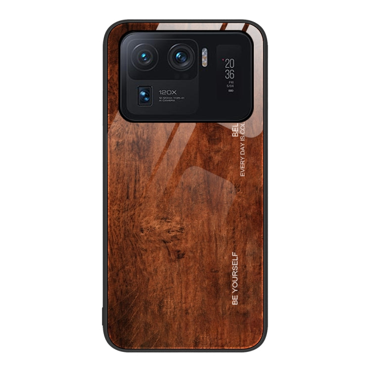 Wood Grain Glass Protective Case, For Xiaomi Mi 11 Pro, For Xiaomi Poco X4 Pro 5G, For Xiaomi Poco M4 Pro 4G, For Xiaomi Mi 11 Ultra, For Xiaomi 12 Pro