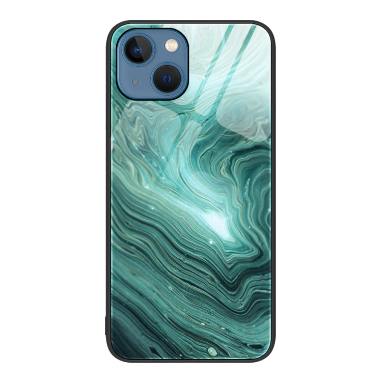 Marble Pattern Glass Protective Phone Case, For iPhone 13 Pro Max, For iPhone 13 Pro, For iPhone 13, For iPhone 14 Plus, For iPhone 14 Pro Max, For iPhone 14 Pro