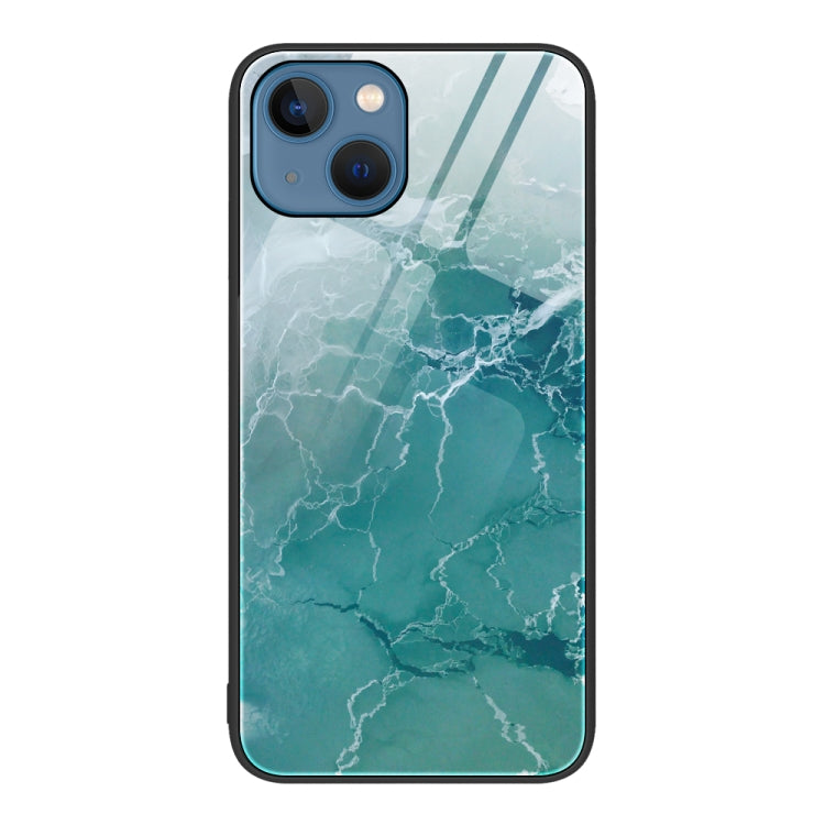 Marble Pattern Glass Protective Phone Case, For iPhone 13 Pro Max, For iPhone 13 Pro, For iPhone 13, For iPhone 14 Plus, For iPhone 14 Pro Max, For iPhone 14 Pro