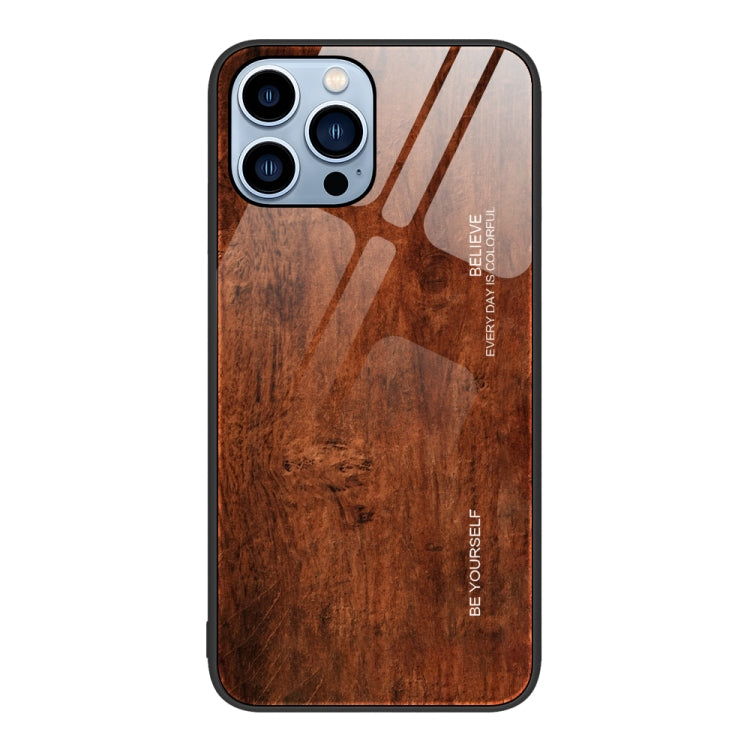 Wood Grain Glass Protective Case, For iPhone 7 Plus, For iPhone 11, For iPhone 14 Plus, For iPhone 14 Pro, For iPhone 14